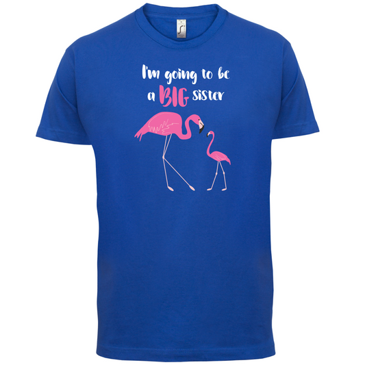 Big Sister Flamingo  T Shirt