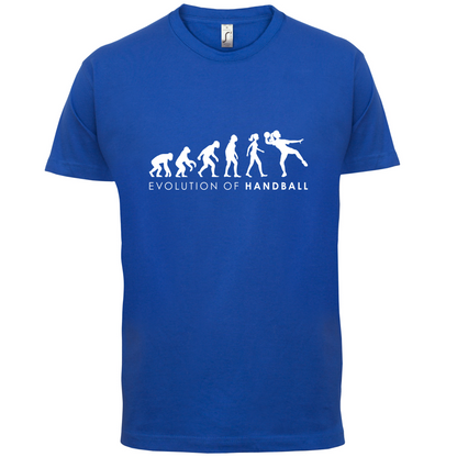 Evolution Of Woman Handball T Shirt