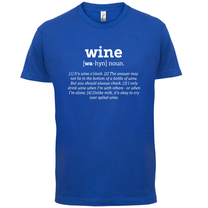 Definition Wine T Shirt