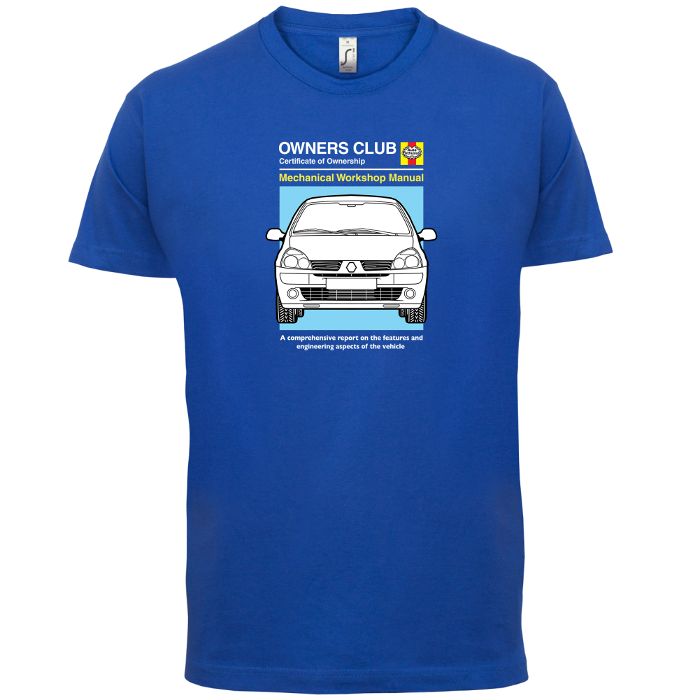 Car Owners Manual Clio T Shirt