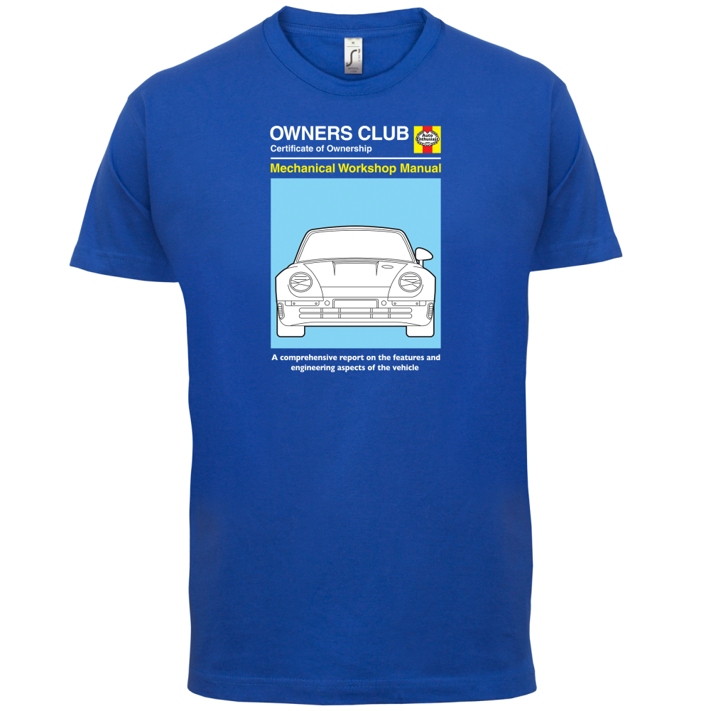 Car Owners Manual 959 Turbo T Shirt