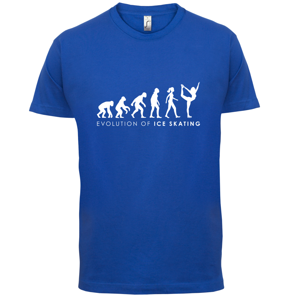 Evolution Of Woman Ice Skating T Shirt