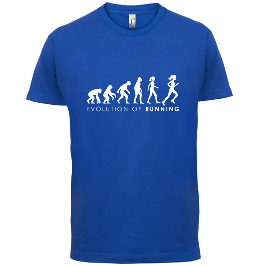 Evolution Of Woman Running T Shirt
