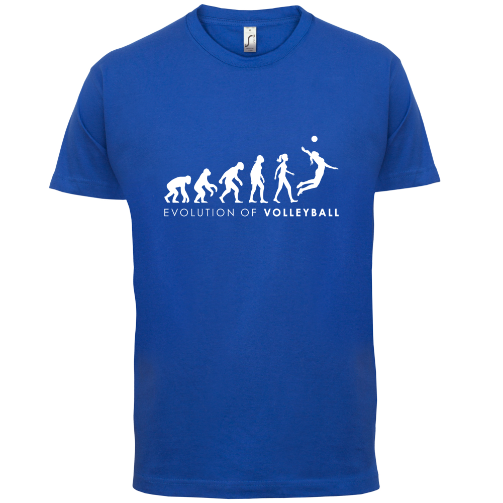 Evolution Of Woman Volleyball T Shirt