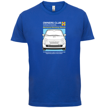 Car Owners Manual Fiat 500 T Shirt