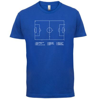 Football Pitch Diagram T Shirt