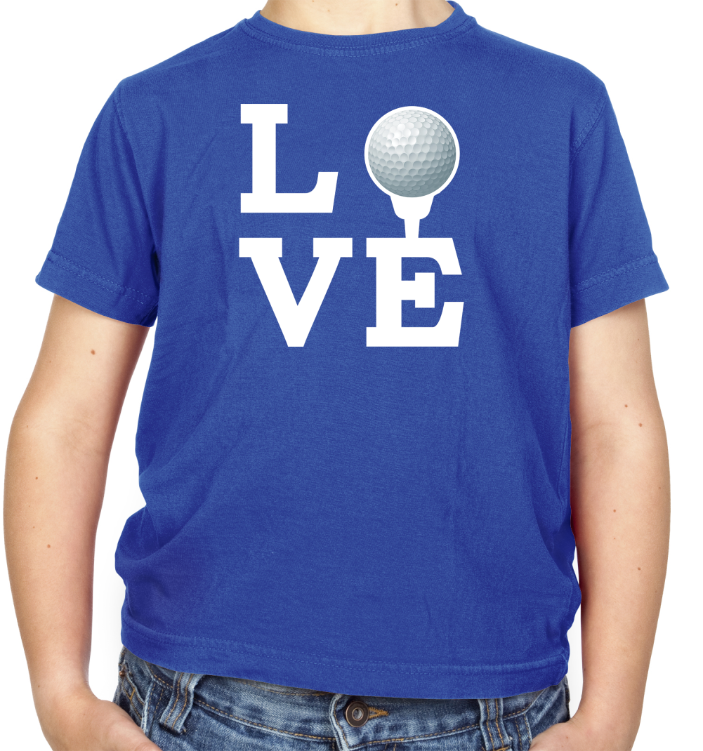 Love Golf Kids T Shirt
