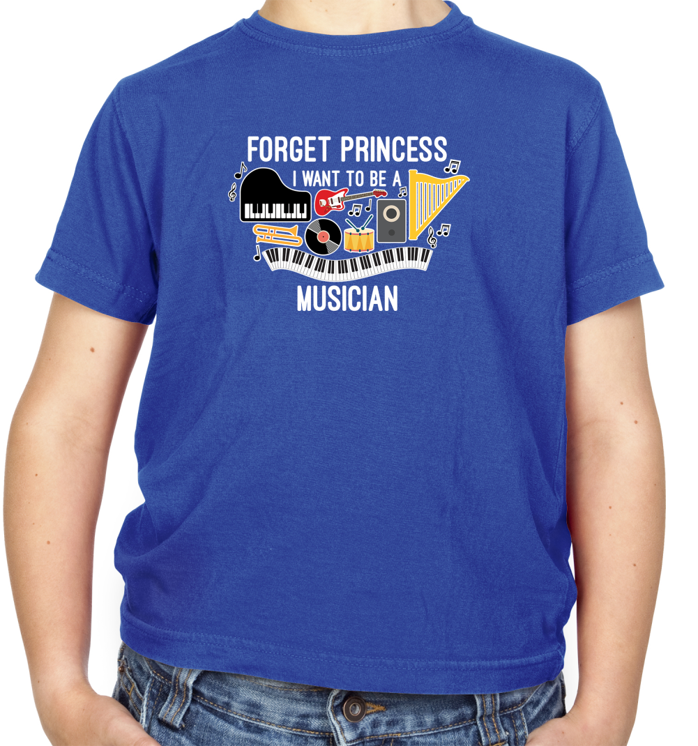 Forget Princess Musician Kids T Shirt
