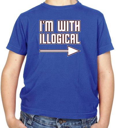 I'm With Illogical Kids T Shirt