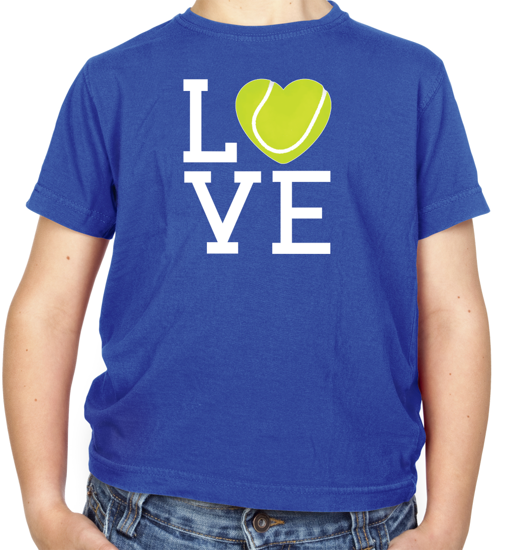 I Love Tennis Kids T Shirt