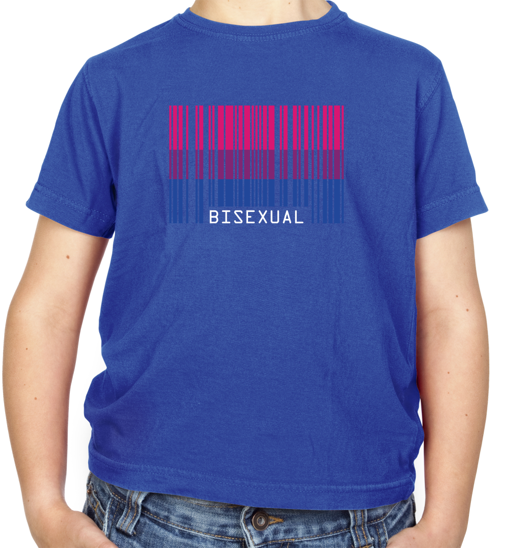 LGBT Barcode Flags - Bisexual Kids T Shirt