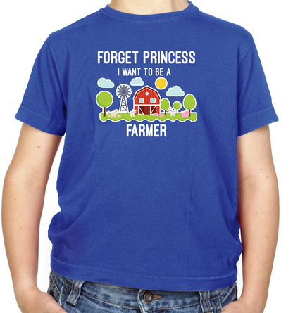 Forget Princess Farmer Kids T Shirt