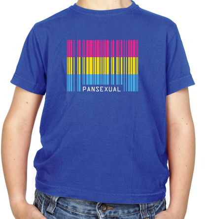 LGBT Barcode Flags - Pan Sexual Kids T Shirt