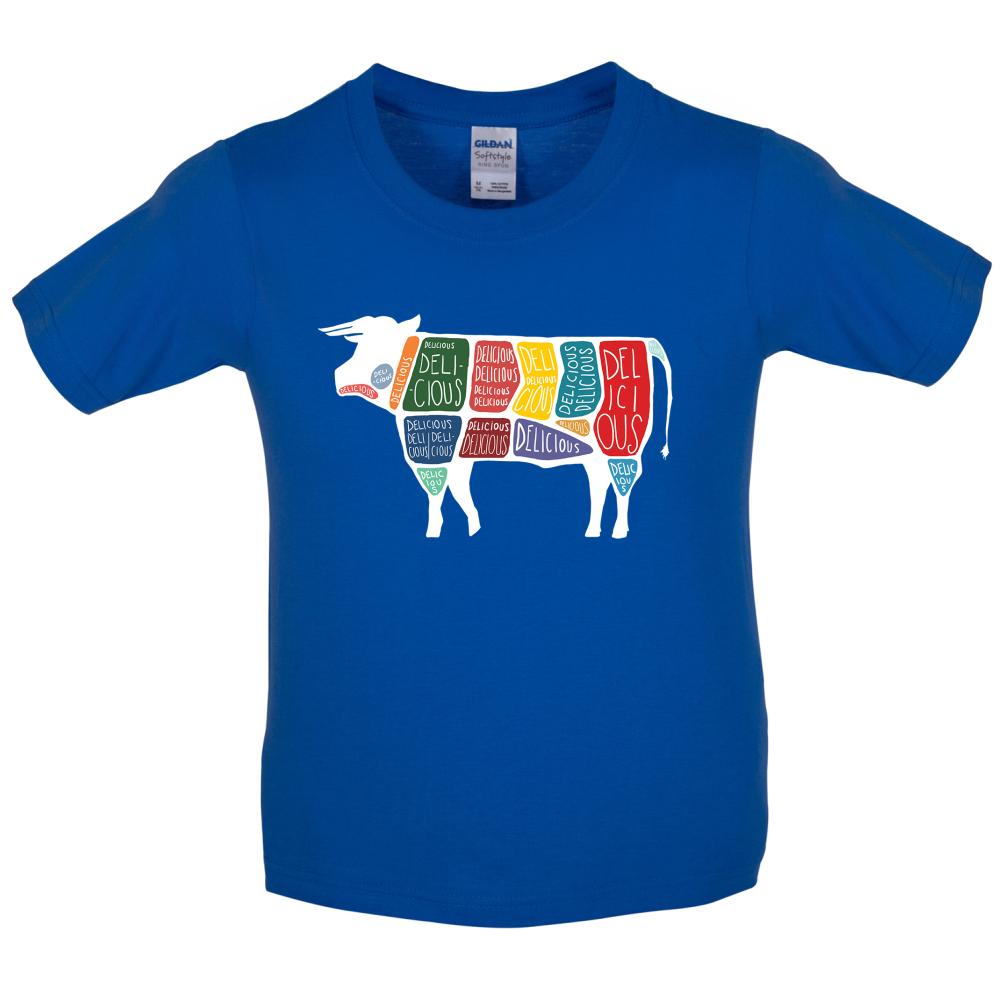 Delicious Cow Kids T Shirt