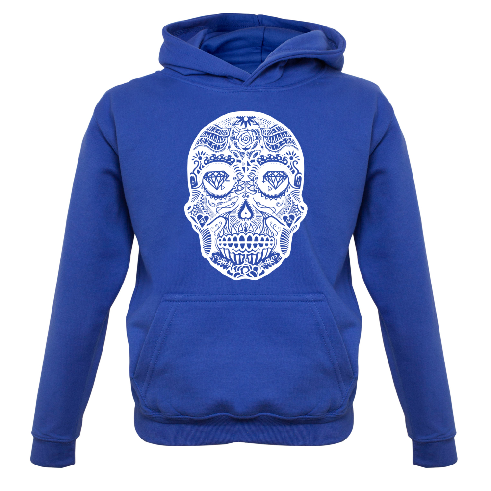Mexican Sugar Candy Skull Kids T Shirt