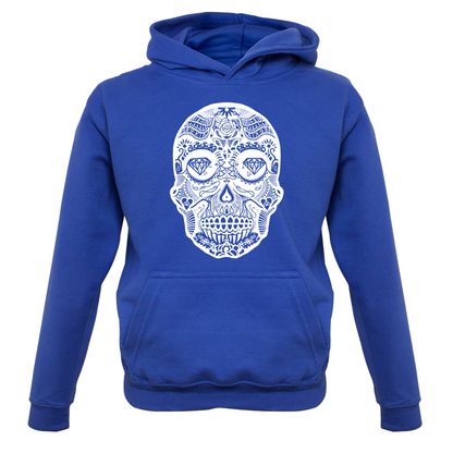 Mexican Sugar Candy Skull Kids T Shirt