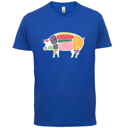 Butcher Pig Diagram T Shirt