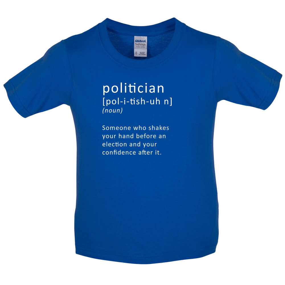 Funny Definition Politician Kids T Shirt