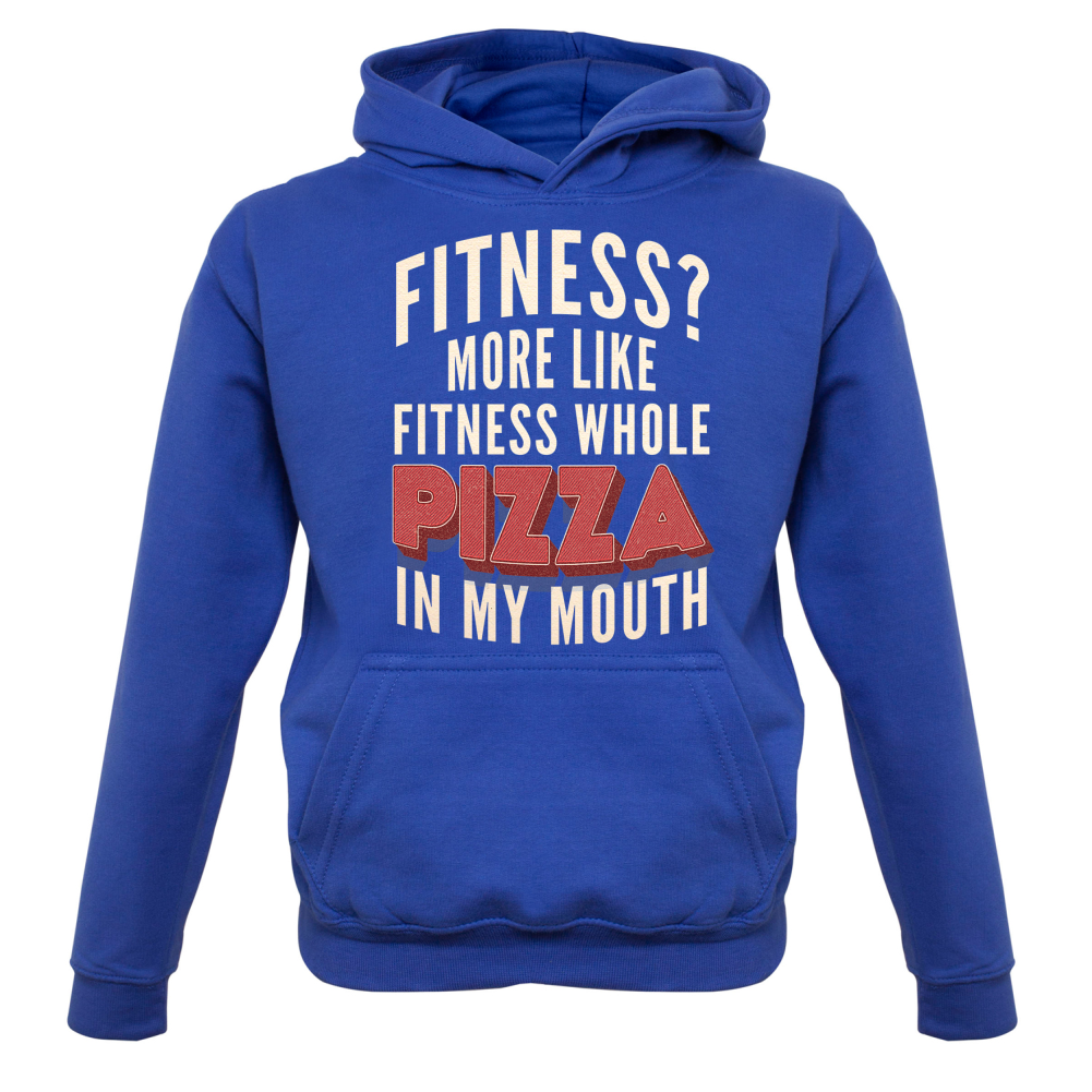 Fitness Pizza In My Mouth Kids T Shirt