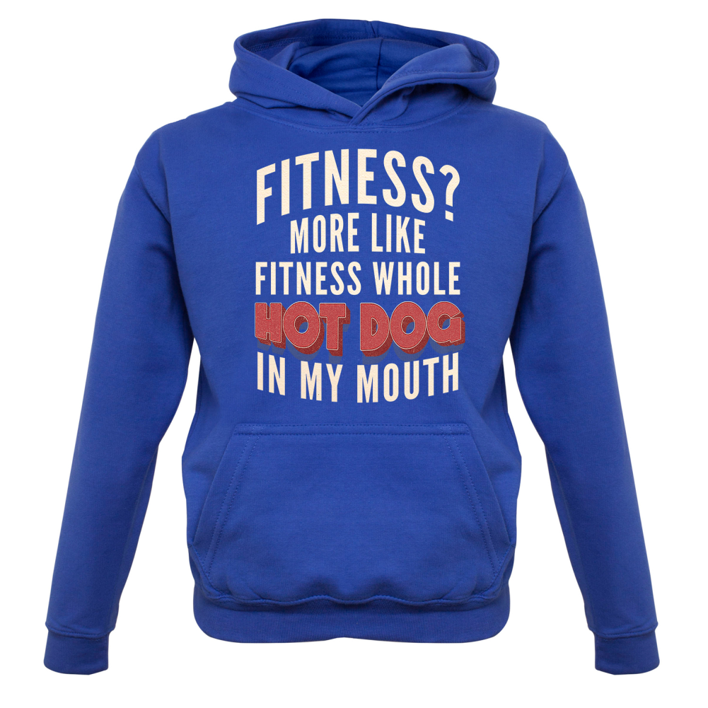 Fitness Hot Dog In My Mouth Kids T Shirt