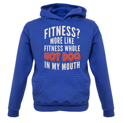 Fitness Hot Dog In My Mouth Kids T Shirt