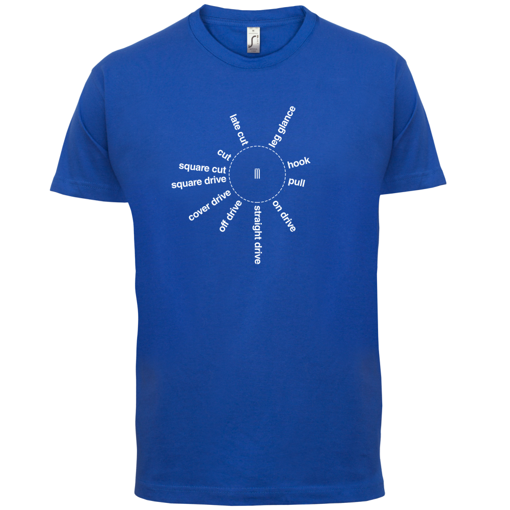 Cricket Batting Angles T Shirt