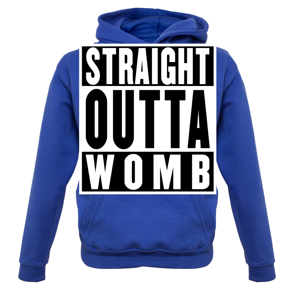 Straight Outta Womb Kids T Shirt