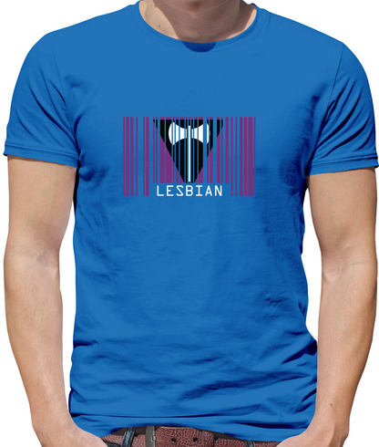LGBT Barcode Flags - Lesbian T Shirt
