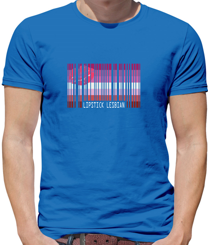 LGBT Barcode Flags - Lipstick Lesbian T Shirt