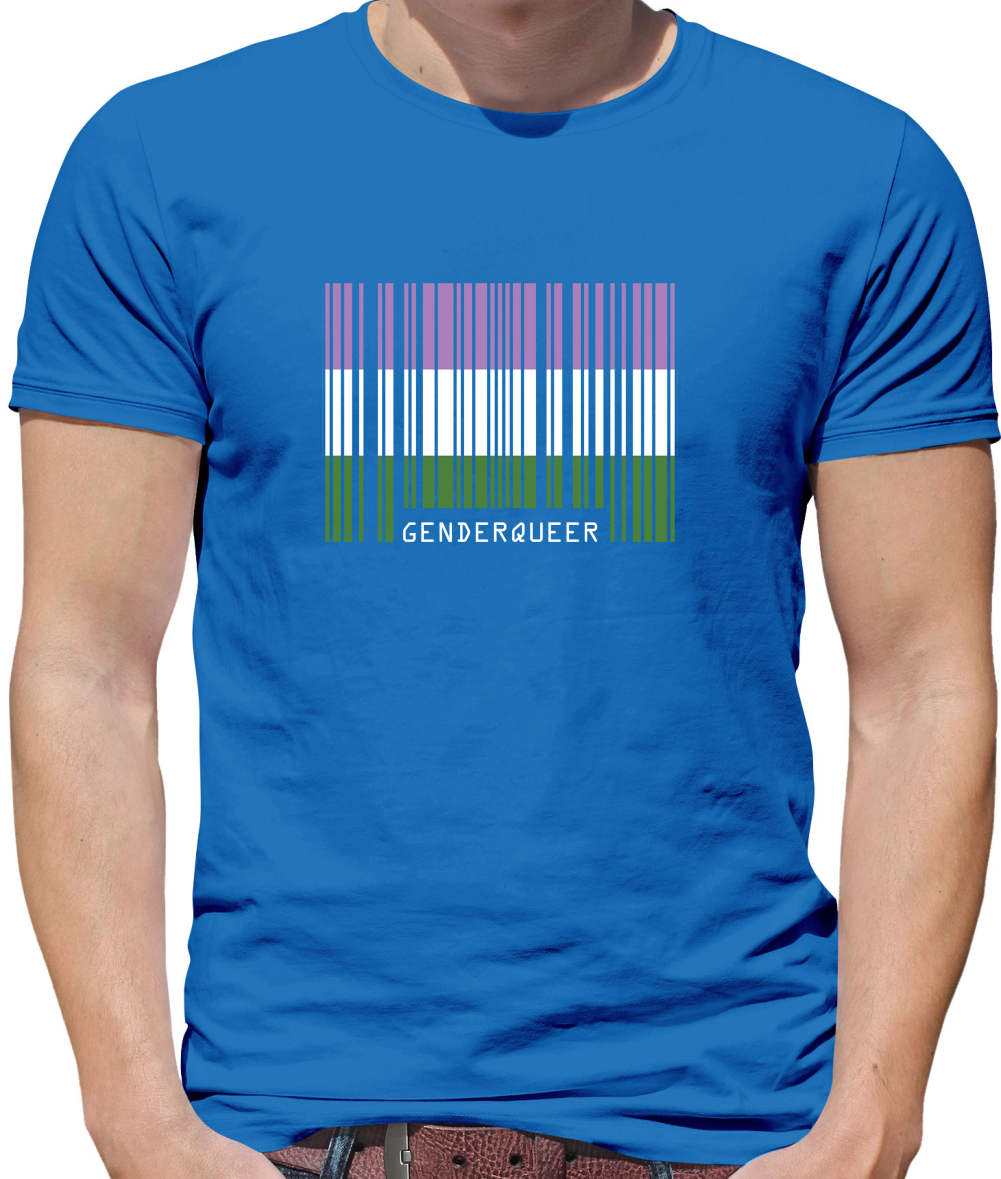 LGBT Barcode Flags - Gender Queer T Shirt