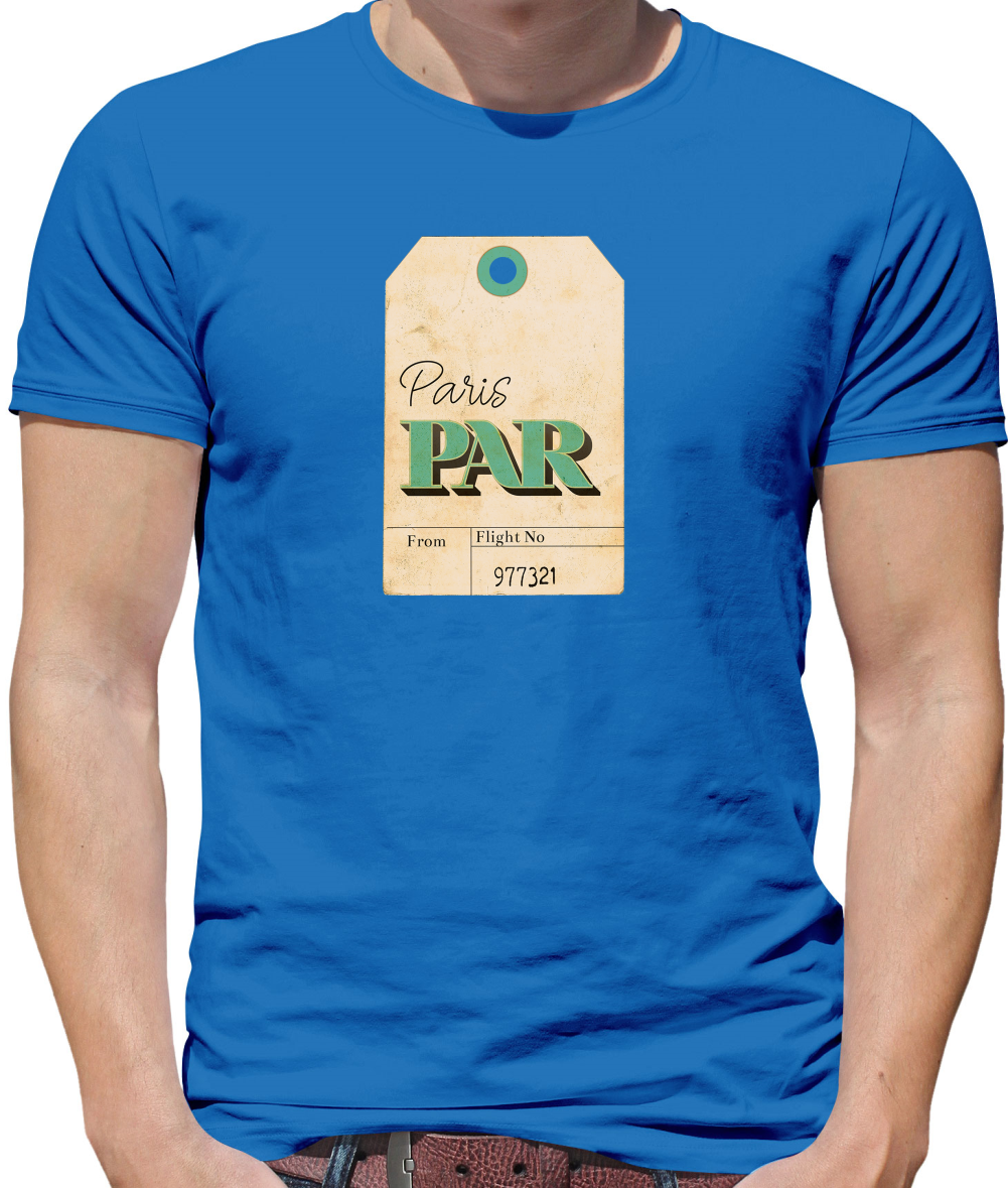 Paris Travel Tag T Shirt