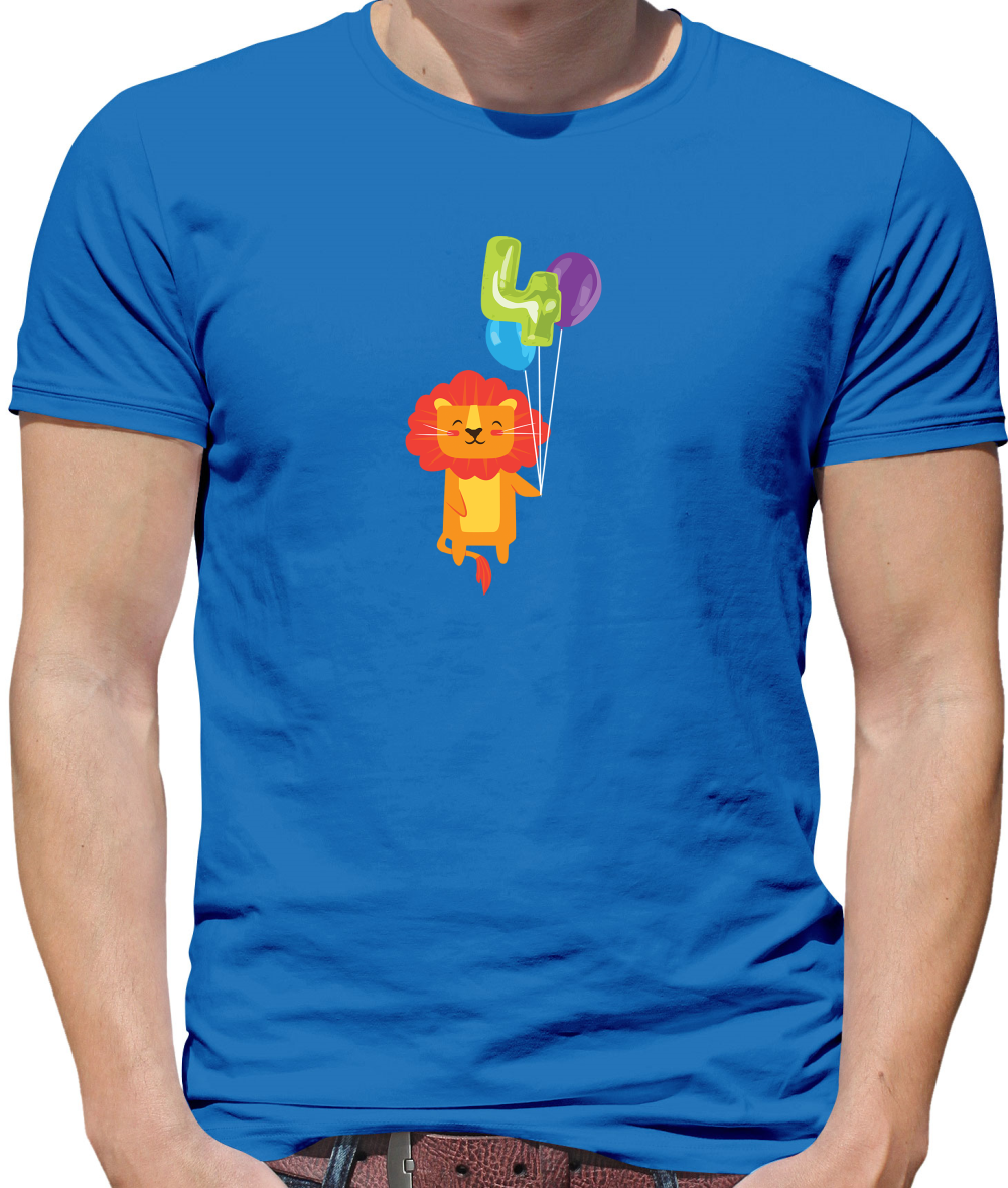 4th Birthday Lion T Shirt
