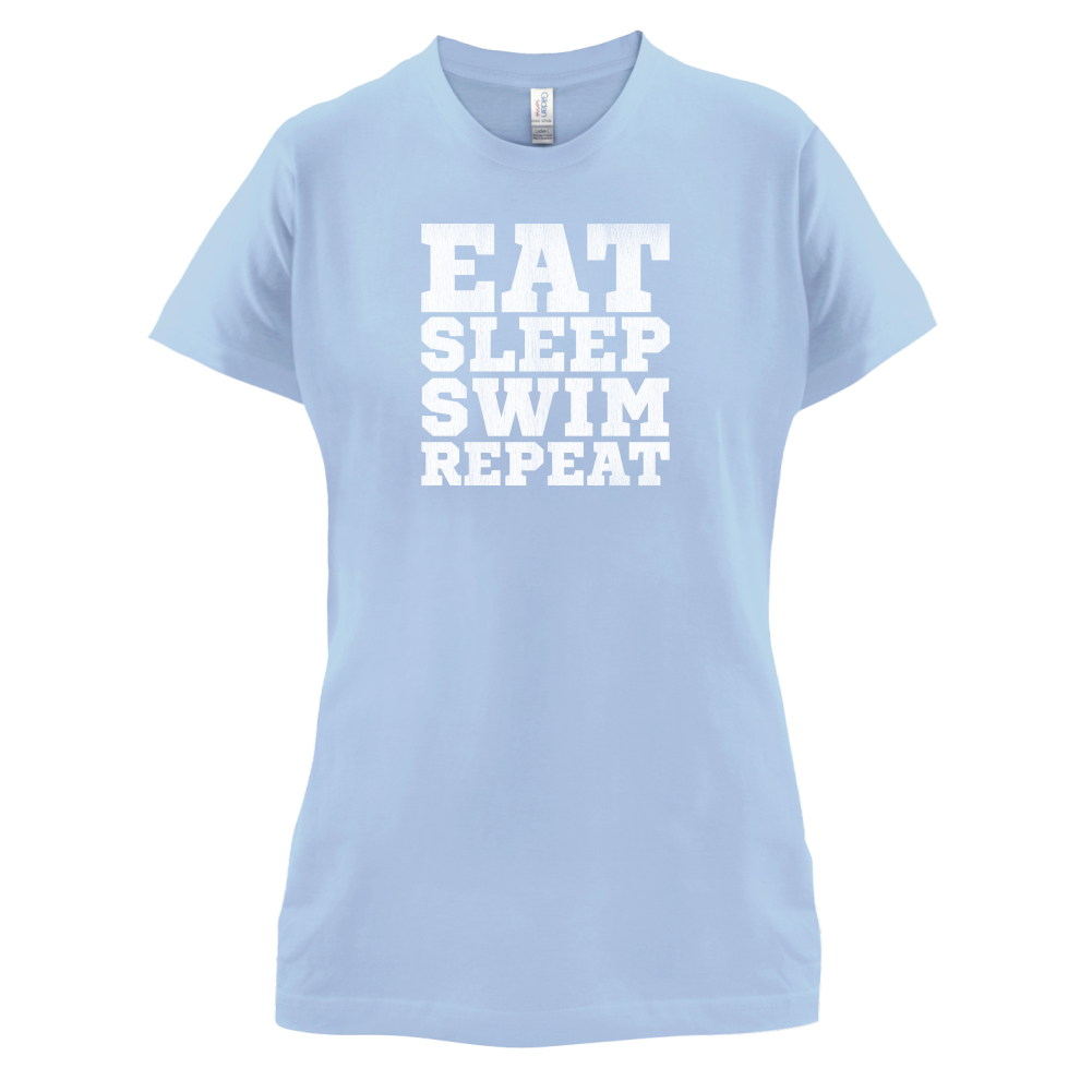 Eat Sleep Swim Repeat T Shirt