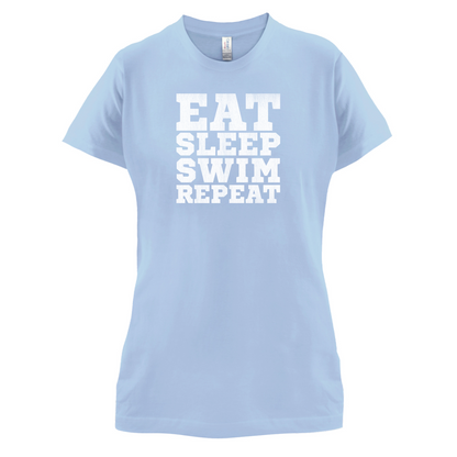 Eat Sleep Swim Repeat T Shirt