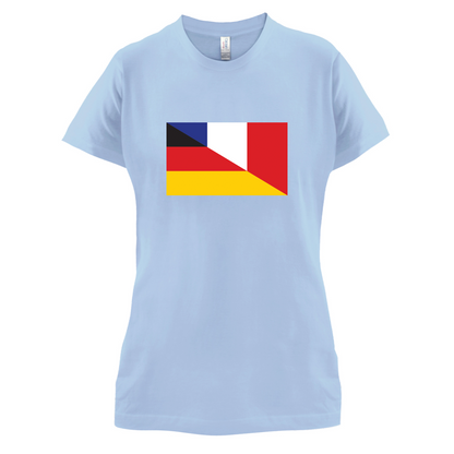 Half German Half French Flag T Shirt