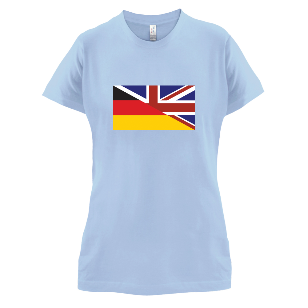 Half German Half British Flag T Shirt