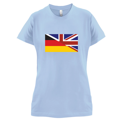 Half German Half British Flag T Shirt