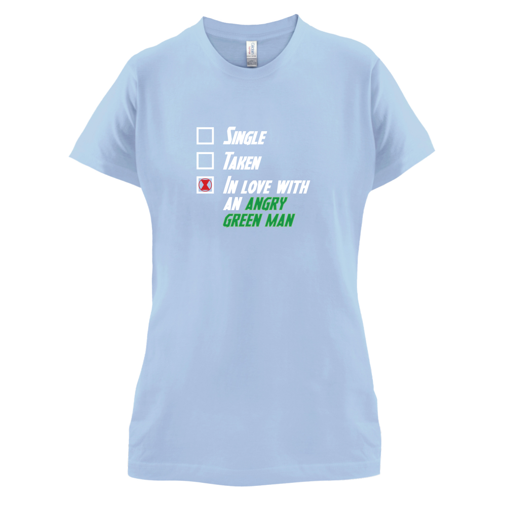 Single Taken Angry Green Man T Shirt