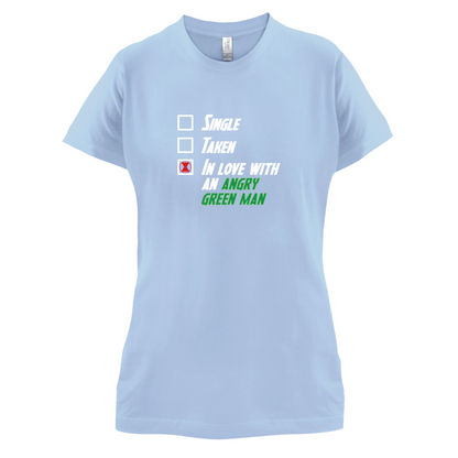 Single Taken Angry Green Man T Shirt