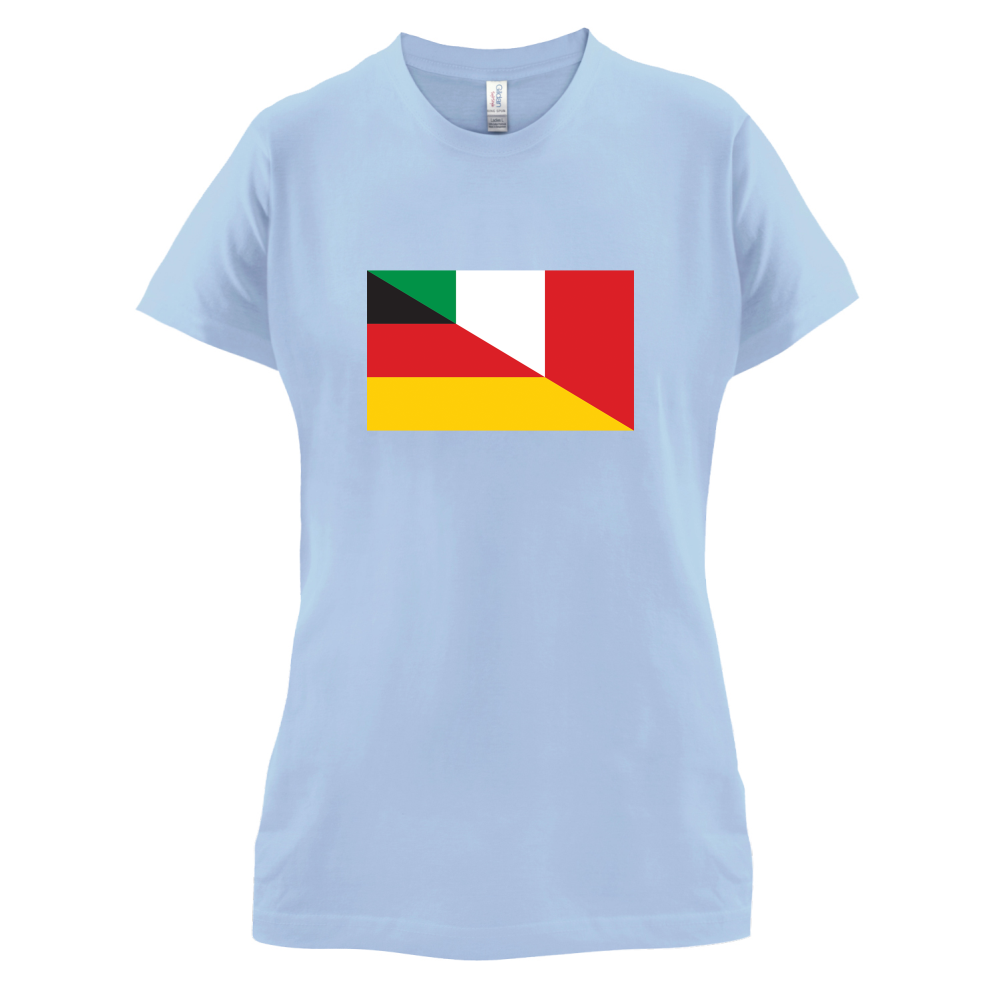 Half German Half Italian Flag T Shirt