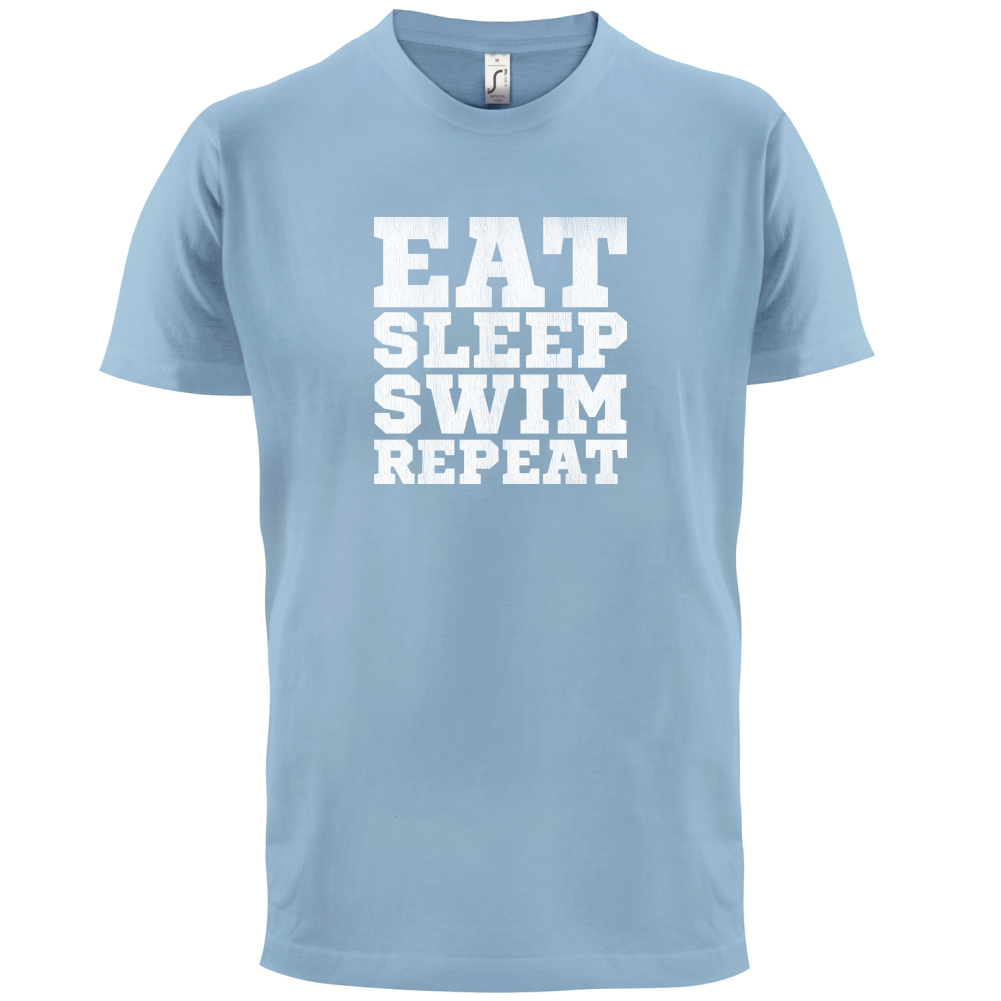 Eat Sleep Swim Repeat T Shirt