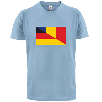 Half German Half Romanian Flag T Shirt