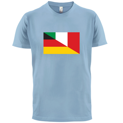 Half German Half Italian Flag T Shirt