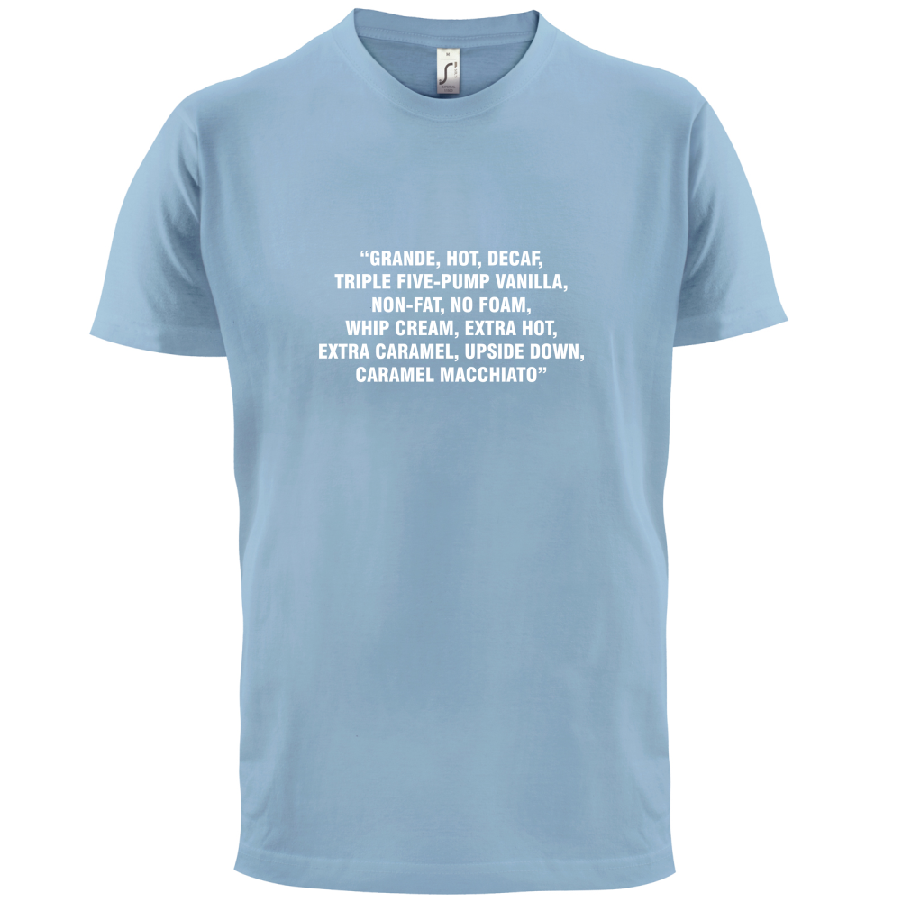 Long Coffee Order T Shirt