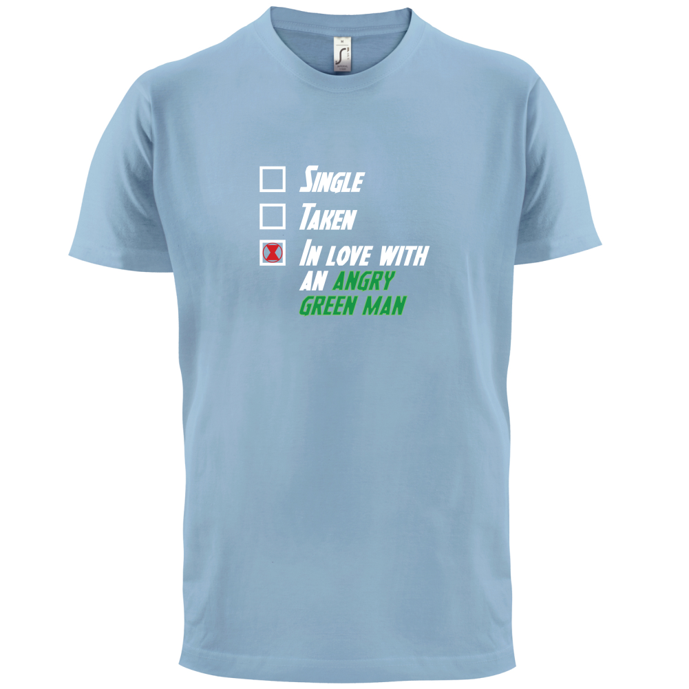 Single Taken Angry Green Man T Shirt