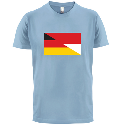 Half German Half Polish Flag T Shirt