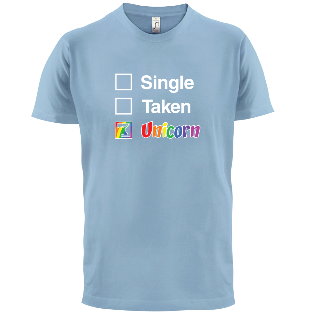 Single Taken Unicorn T Shirt