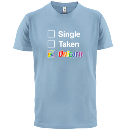 Single Taken Unicorn T Shirt