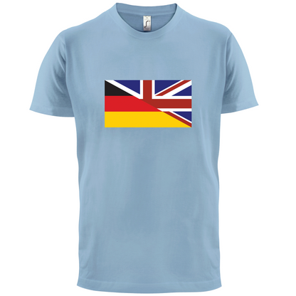 Half German Half British Flag T Shirt