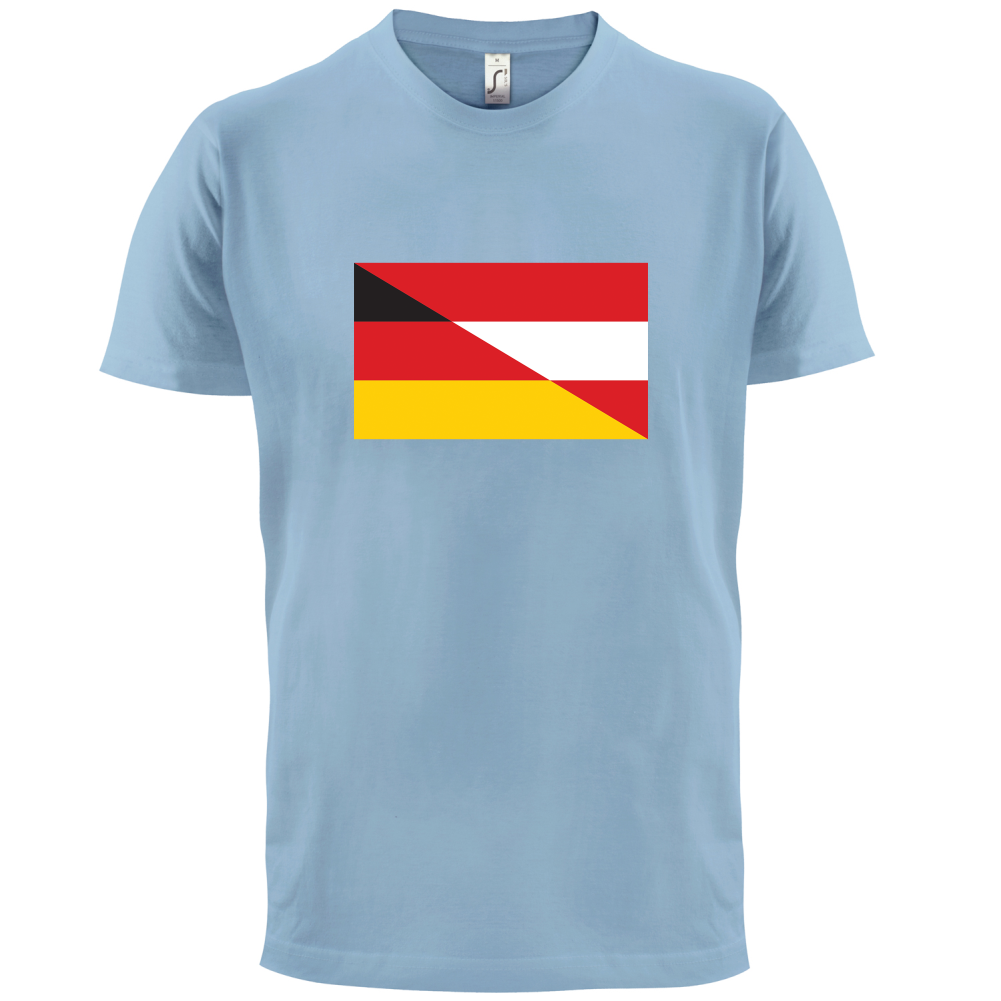 Half German Half Austrian Flag T Shirt